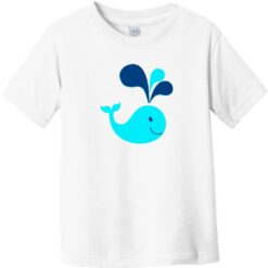 Whale Toddler T-Shirt White - US Custom Tees