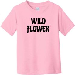 Wild Flower Toddler T-Shirt Light Pink - US Custom Tees