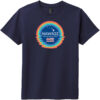 Hawaii Rainbow State Youth T-Shirt New Navy - US Custom Tees