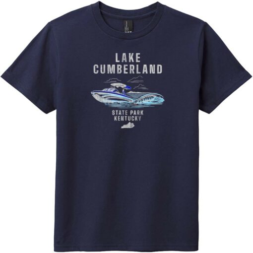 Lake Cumberland State Park Youth T-Shirt New Navy - US Custom Tees
