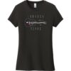 Lubbock Texas Guitar Women's T-Shirt Black - US Custom Tees