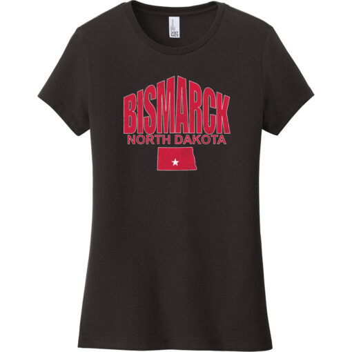 Bismarck North Dakota Women's T-Shirt Black - US Custom Tees