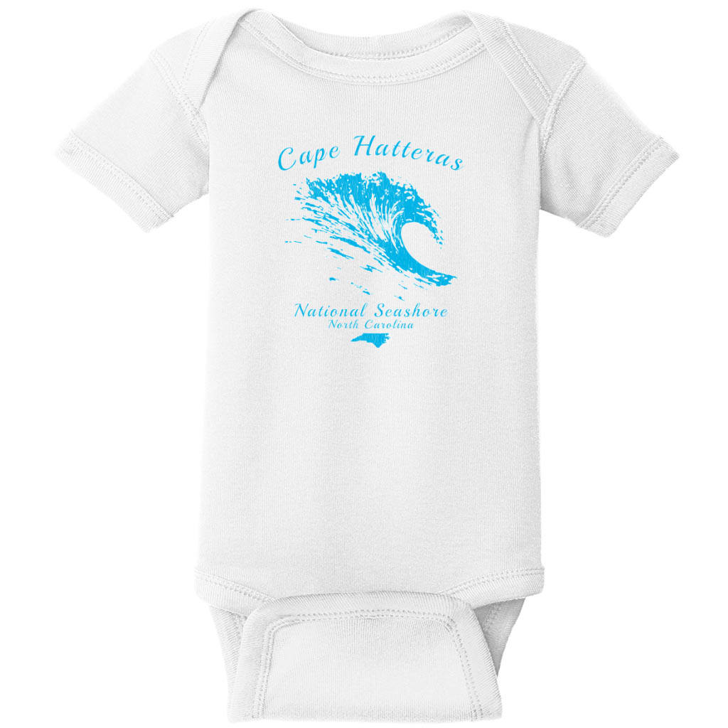 Cape Hatteras National Seashore Baby One Piece White - US Custom Tees