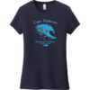 Cape Hatteras National Seashore Women's T-Shirt New Navy - US Custom Tees