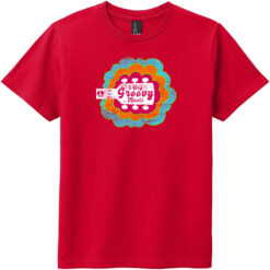 I Dig Groovy Music Vintage Youth T-Shirt Classic Red - US Custom Tees
