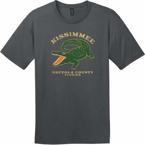 Kissimmee FL Aligator Vintage T-Shirt Charcoal - US Custom Tees