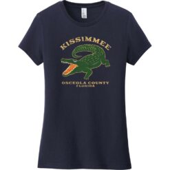 Kissimmee FL Aligator Vintage Women's T-Shirt New Navy - US Custom Tees