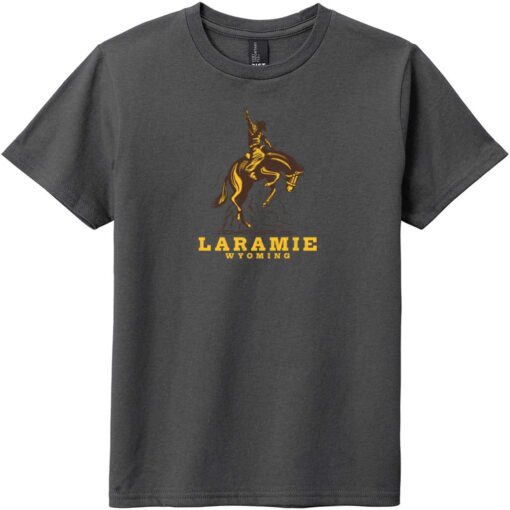 Laramie Wyoming Youth T-Shirt Charcoal - US Custom Tees
