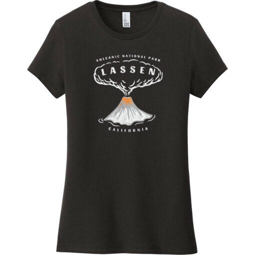 Lassen Volcanic National Park Women's T-Shirt Black - US Custom Tees