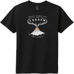 Lassen Volcanic National Park Youth T-Shirt Black - US Custom Tees