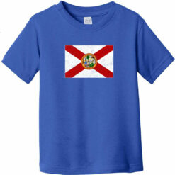 Florida Vintage Flag Toddler T-Shirt Royal Blue - US Custom Tees