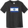 Israel Vintage Flag Toddler T-Shirt Black - US Custom Tees