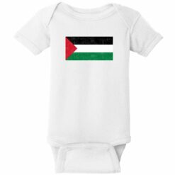 Palestine Vintage Flag Baby One Piece White - US Custom Tees