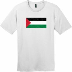 Palestine Vintage Flag T-Shirt Bright White - US Custom Tees