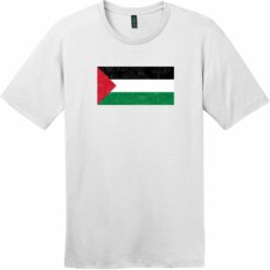 Palestine Vintage Flag T-Shirt Bright White - US Custom Tees