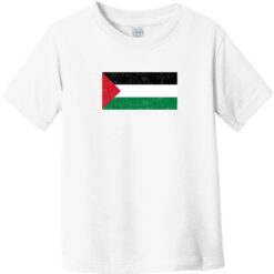 Palestine Vintage Flag Toddler T-Shirt White - US Custom Tees