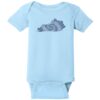 Kentucky Tie Dye State Baby One Piece Light Blue - US Custom Tees
