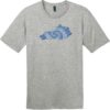 Kentucky Tie Dye State T-Shirt Heathered Steel - US Custom Tees