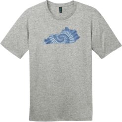 Kentucky Tie Dye State T-Shirt Heathered Steel - US Custom Tees