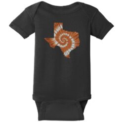 Texas Tie Dye State Baby One Piece Black - US Custom Tees