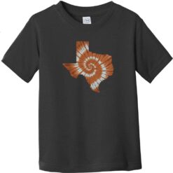 Texas Tie Dye State Toddler T-Shirt Black - US Custom Tees