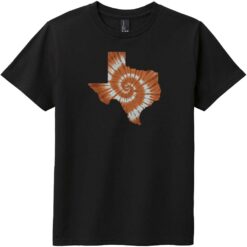 Texas Tie Dye State Youth T-Shirt Black - US Custom Tees