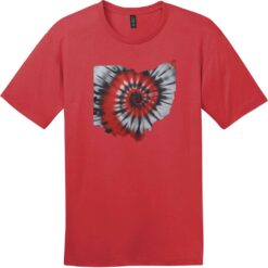 Ohio Tie Dye State T-Shirt Classic Red - US Custom Tees