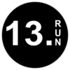 13 Run Half Marathon Sticker – vinyl decal printed in the USA