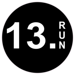13 Run Half Marathon Sticker – vinyl decal printed in the USA