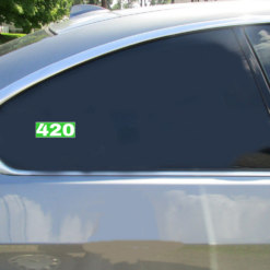 420 Green Sticker – vinyl decal printed in the USA