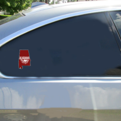 Alabama Roots State Car Sticker shown on a vehicle rear window