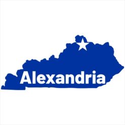 Alexandria Kentucky Sticker – vinyl decal printed in the USA