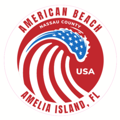 American Beach Amelia Island Vintage Sticker – vinyl decal printed in the USA