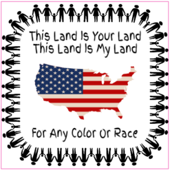 American Flag Equality Sticker – vinyl decal printed in the USA