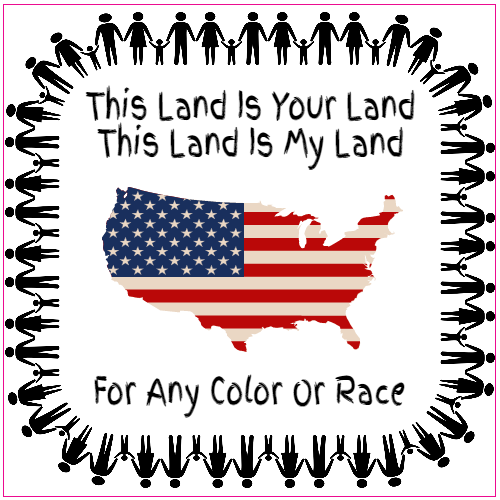 American Flag Equality Sticker – vinyl decal printed in the USA