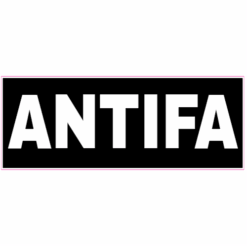 Antifa Anti Fascist Sticker – vinyl decal printed in the USA
