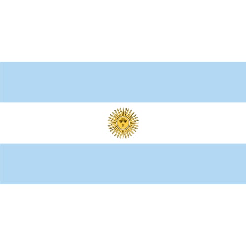 Argentina Flag Sticker – vinyl decal printed in the USA