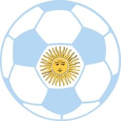 Argentina Soccer Ball Sticker – vinyl decal printed in the USA