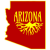 Arizona Roots State Sticker – vinyl decal printed in the USA
