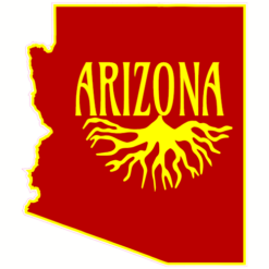Arizona Roots State Sticker – vinyl decal printed in the USA