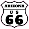 Arizona Route 66 Road Sign Sticker – vinyl decal printed in the USA