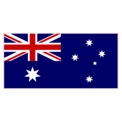 Australia Flag Sticker – vinyl decal printed in the USA