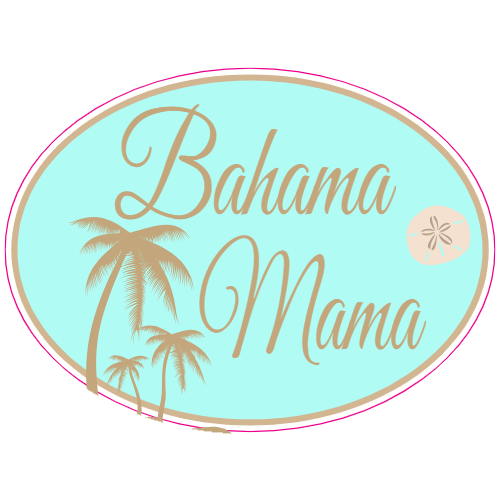 Bahama Mama Palm Tree Sticker – vinyl decal printed in the USA
