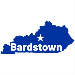 Bardstown Kentucky Sticker – vinyl decal printed in the USA