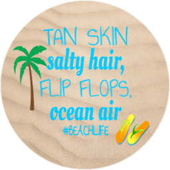 Beach Life Sticker – vinyl decal printed in the USA