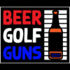 Beer Golf Guns Sticker – vinyl decal printed in the USA