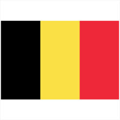 Belgium Flag Sticker – vinyl decal printed in the USA