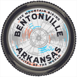 Bentonville Mountain Biking Capital Sticker – vinyl decal printed in the USA