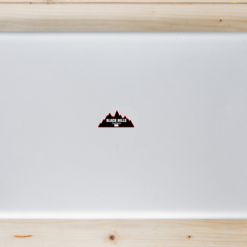Black Hills South Dakota Mountain Laptop Sticker shown on a laptop lid