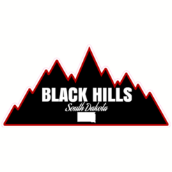 Black Hills South Dakota Mountain Sticker – vinyl decal printed in the USA